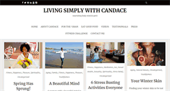 Desktop Screenshot of livingsimplywithcandace.com